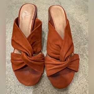 Madewell Sari suede twist sandal size 7.5